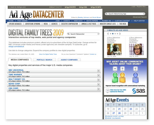 Ad Age Datacenter tree sample